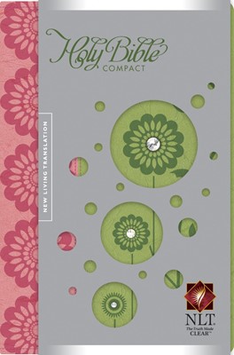 NLT Compact Bible Tutone Pink/Green (Imitation Leather)