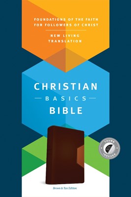 The NLT Christian Basics Bible Brown/Tan, Indexed (Imitation Leather)
