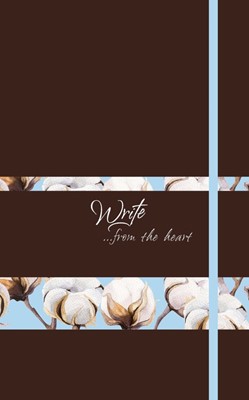 Write Journal: From the Heart, Cotton Flowers (Nutmeg) (Imitation Leather)