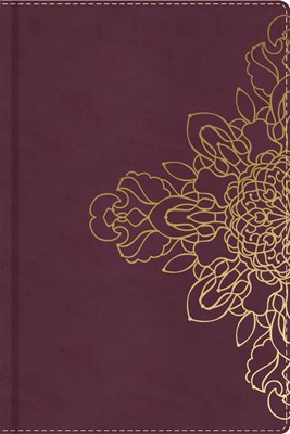 Burgundy with Floral Motif, Journal (Imitation Leather)
