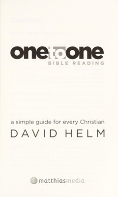 One To One Bible Reading (Paperback)