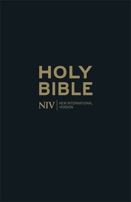 NIV Thinline Black Leather Bible (Hard Cover)