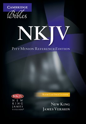 NKJV Pitt Minion Reference Edition, Black Calf Split Leather (Leather Binding)