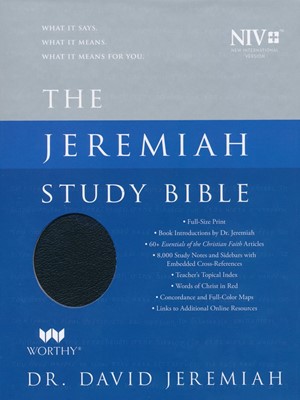 NIV Jeremiah Study Bible, Black Genuine Leather (Genuine Leather)