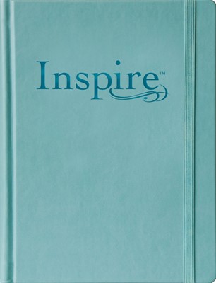 NLT Inspire Bible Large Print, Tranquil Blue (Hard Cover)