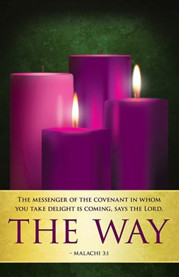 The Way Advent Candles Sunday 2 Bulletin (Pkg of 50) (Bulletin)