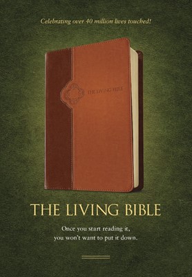 The Living Bible Tutone Brown/Tan (Imitation Leather)