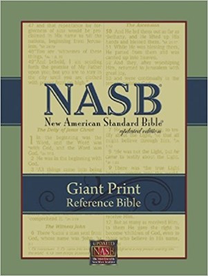 NASB Giant-Print Reference Bible Black (Leather Binding)