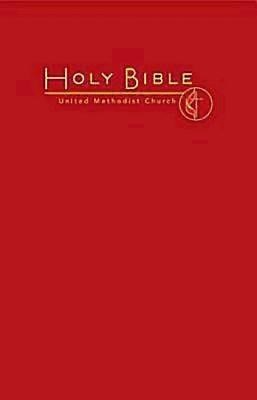 CEB Common English Large Print Pew Bible, Dark Red UMC Emble (Hard Cover)