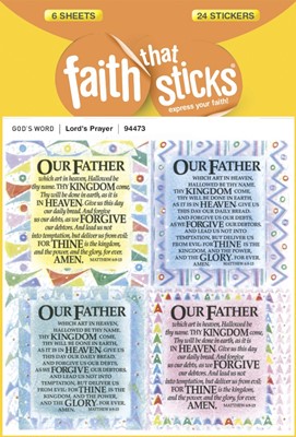 Lord's Prayer, The - Faith That Sticks Stickers (Stickers)