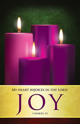 Joy Advent Candles Sunday 3 Bulletin (Pkg of 50) (Bulletin)