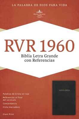 RVR 1960 Biblia Letra Gigante con Referencias, negro imitaci (Imitation Leather)