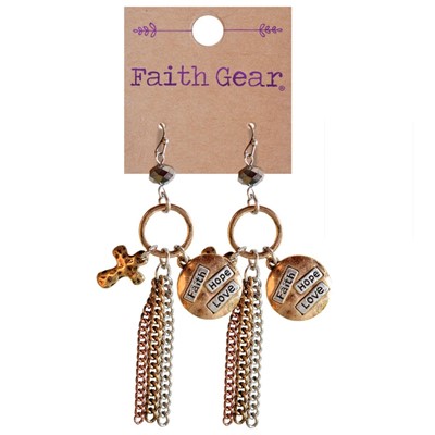 Faith Gear Women's Earrings - Faith Hope Love (General Merchandise)