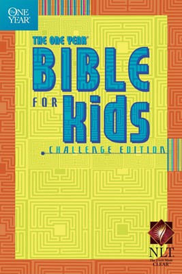 NLT One Year Bible For Kids, Challenge Edition (Paperback)