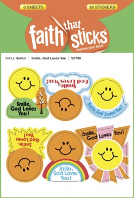 Smile, God Loves You - Faith That Sticks Stickers (Stickers)