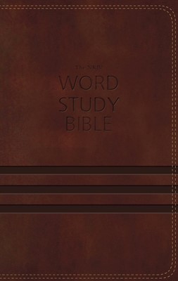 NKJV Word Study Bible IL Indexed Brown (Imitation Leather)