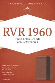 RVR 1960 Biblia Letra Grande con Referencias, cobre/marrón p (Imitation Leather)