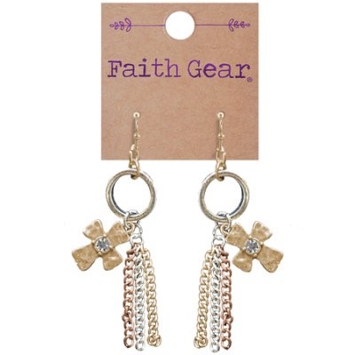 Faith Gear Women's Earrings - Tassel Crosses (General Merchandise)