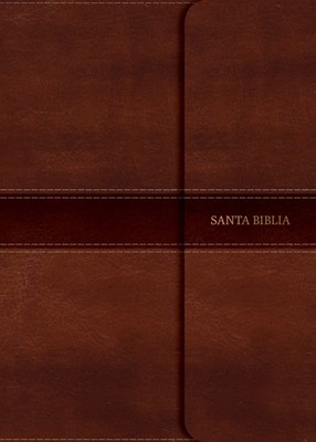 NVI Biblia Letra Súper Gigante, marrón símil piel con cierre (Imitation Leather)