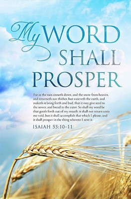 Isaiah 55:10-11 Bulletin (Pack of 100) (Bulletin)