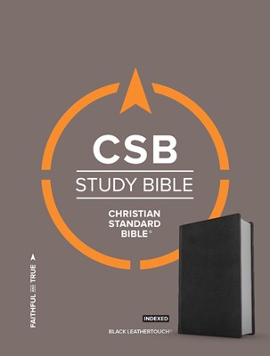 CSB Study Bible, Black Deluxe Leathertouch, Indexed (Imitation Leather)