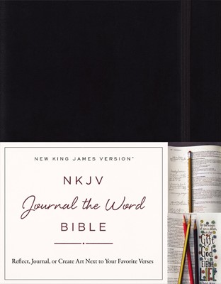 NKJV Journal the Word Bible HB Black (Hard Cover)