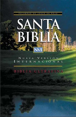 NVI Santa Biblia Ultrafina (Leather Binding)