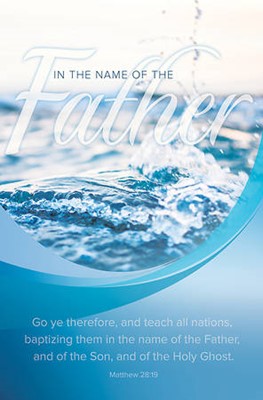 Baptizing Them In The Name Of The Father Bulletin (Bulletin)