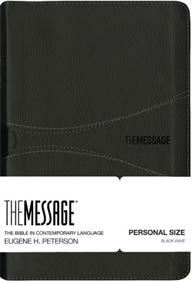 Message Bible, Personal Size, Black (Imitation Leather)