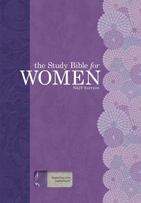 NKJV Study Bible For Women, Purple/Grey Linen, Indexed (Leather-Look)
