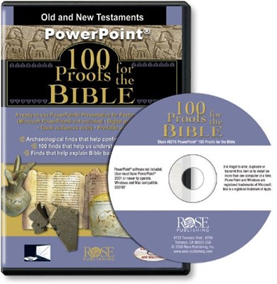 100 Proofs For The Bible: CD-ROM (CD-Rom)