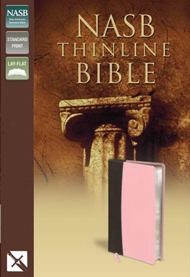 NASB Thinline Bible Pink/Brown (Imitation Leather)
