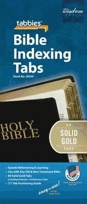 Bible Index Tabs Solid Gold Reg (Tabbies)