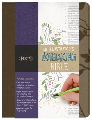 NKJV Illustrator's Notetaking Bible, Hickory Canvas (Hard Cover)