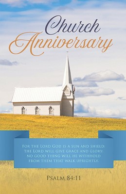 Church Anniversary Bulletin (Pack of 100) (Bulletin)