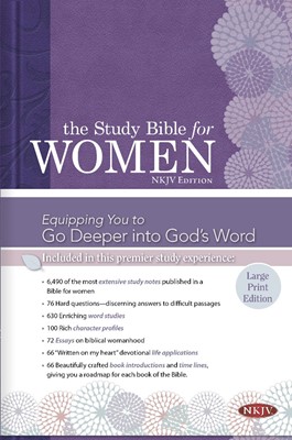 NKJV Study Bible For Women Large Print Edition, Indexed (Hard Cover)