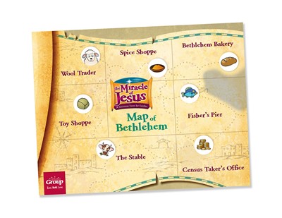 Miracle of Jesus Map of Bethlehem & Sniffer Stickers Set -50 (General Merchandise)
