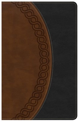 NKJV Large Print Personal Size Reference Bible, Black/Brown (Imitation Leather)