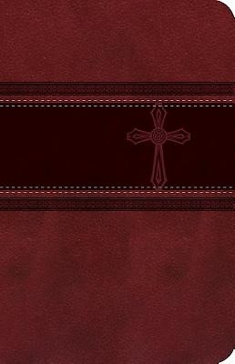 CEB Common English Bible Compact Thin Red DecoTone with Cros (Leather Binding)