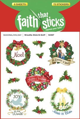 Wreaths Stick-N-Sniff - Faith That Sticks Stickers (Stickers)