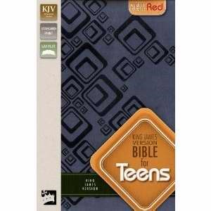 KJV Bible For Teens, Slate blue (Leather Binding)