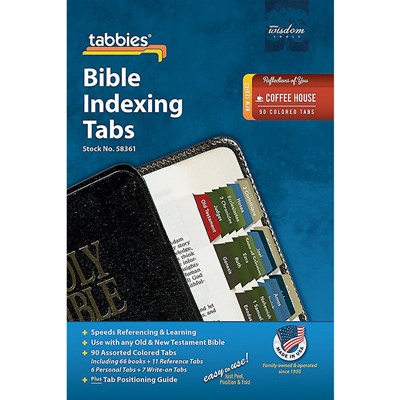 Bible Index Tabs Coffee House Colour (Tabbies)