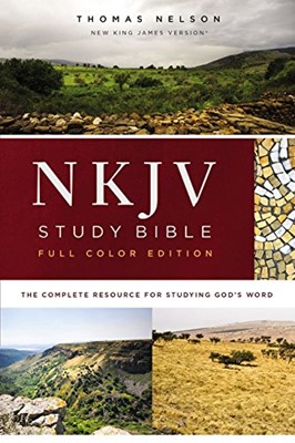 NKJV Study Bible, Full-Color, Comfort Print, Red Letter Ed. (Hard Cover)
