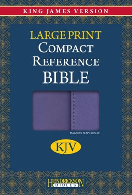 KJV Large Print Compact Reference Bible with Flap, Lilac (Flexisoft)