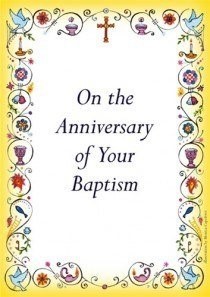 Anniversary of Baptism Card (pack of 10) (Cards)