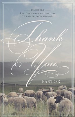 Thank You Pastor Bulletin (Pack of 100) (Bulletin)