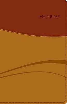 CEB Thinline Bible Tan/Brick Red (Imitation Leather)