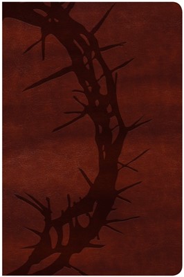 KJV Large Print Personal Size, Brown Crown of Thorns (Imitation Leather)