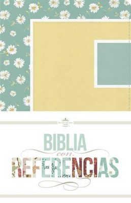 RVR 1960 Biblia con Referencias, margaritas, turquesa/amaril (Imitation Leather)