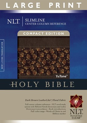 NLT Slimline Center Column Reference Bible, Compact Edition, (Imitation Leather)